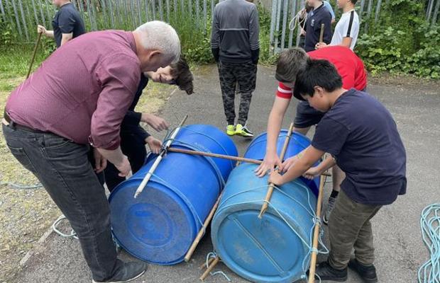 Setting Sail St John Newland Scouts Gear Up For The City Of Hull Scouts Raft Race